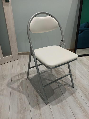 Стул на металлокаркасе Gikat белый мрамор / светлый мусс фото покупателя 4